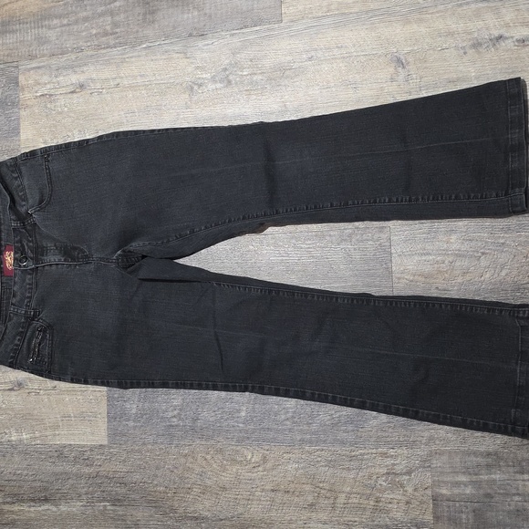 One 5 One Women's Black Jeans Size 8 Embellished Pockets - Picture 1 of 12